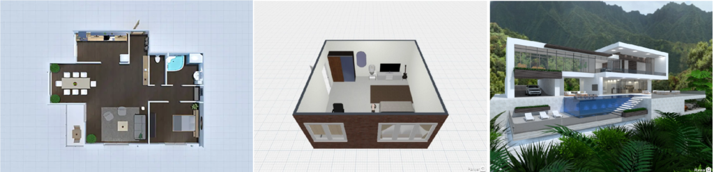 Planner 5D AI powered interior design tool interface